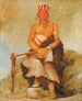 Ah-Sha-La-Cots-Ah, neo di bellezza sulla fronte, capo del Partito repubblicano Pawnee - George Catlin — vista dell’opera