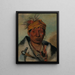 Ah-Yaw-Ne-Tak-Or-Ron un guerriero - George Catlin — quadro incorniciato alla parete