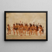 Danza dei mendicanti all'imboccatura del fiume Teton - George Catlin — quadro incorniciato alla parete