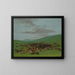 Caccia al bisonte circondato dagli Hidatsa - George Catlin — quadro incorniciato alla parete