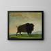 di mucca bufalo che pascola nella prateria - George Catlin — quadro incorniciato alla parete