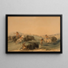 Caccia al bisonte - George Catlin — quadro incorniciato alla parete