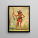 Ch-Be-Mb-Bee Colui che è seduto ovunque è un valoroso - George Catlin — quadro incorniciato alla parete
