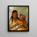 Che-Ah-K-Tche moglie di Nt-To-Way - George Catlin — quadro incorniciato alla parete