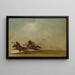 Guerriero comanche che lancia un Osage a tutta velocità - George Catlin — quadro incorniciato alla parete