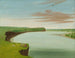 Vista lontana del villaggio Mandan - George Catlin — vista dell’opera