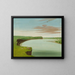 Vista lontana del villaggio Mandan - George Catlin — quadro incorniciato alla parete