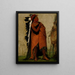 E-Hee-A-Duck-Ce-A Celui qui attacca i capelli prima - George Catlin — quadro incorniciato alla parete