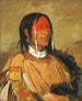Eeh-Tow-Wes-Ka-Zeet Colui che ha gli occhi dietro di sé, anche conosciuto come Braccio rotto, è un coraggioso di prim'ordine - George Catlin — vista dell’opera