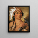 Bon cacciatore un guerriero - George Catlin — quadro incorniciato alla parete