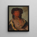 Hawnjetah, capo con una corna della tribù Miniconjou - George Catlin — quadro incorniciato alla parete