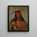 Leggings in pelle di coniglio Hee-Ohks-Te-Kin - George Catlin — quadro incorniciato alla parete