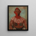 Iowy, uno dei principali guerrieri dei Black Hawks - George Catlin — quadro incorniciato alla parete