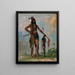Kabshunk Colui che viaggia ovunque un guerriero - George Catlin — quadro incorniciato alla parete