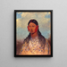 Aigle di guerra femmina Koonzayame - George Catlin — quadro incorniciato alla parete
