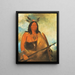 Kotsokrok Cheveux del collo dei tori, un capolavoro - George Catlin — quadro incorniciato alla parete