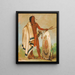 Kotzatah Scudo Fumato, un guerriero distinto - George Catlin — quadro incorniciato alla parete