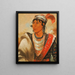 Lhshee il leccatore chiamato Creek Billy - George Catlin — quadro incorniciato alla parete