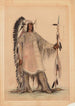 Mah-To-Toh-Pa, le chef Mandan - George Catlin — vista dell’opera