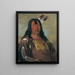 Mix-ke-mte-skin-na Corno di Ferro di un guerriero - George Catlin — quadro incorniciato alla parete