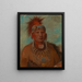 Neu-mon-ya Walking Rain Chef de guerre - George Catlin — quadro incorniciato alla parete