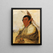 Ni-a-c-mo Fix con il piede di un valoroso - George Catlin — quadro incorniciato alla parete