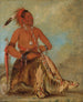 Nm-ba-mon-nee Double Walker un Brave - George Catlin — vista dell’opera