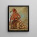 Nm-ba-mon-nee Double Walker un Brave - George Catlin — quadro incorniciato alla parete