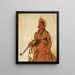Noomnnee marche sous la pluie en guerrier - George Catlin — quadro incorniciato alla parete