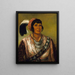 Osceol The Black Drink, un guerriero di grande distinzione - George Catlin — quadro incorniciato alla parete