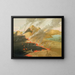 Brûlure des falaises de prairie - George Catlin — quadro incorniciato alla parete