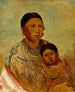 Ru-Ton-Ye-Wee-Ma, la donna colomba che pavoneggia di White Cloud - George Catlin — vista dell’opera