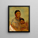 Ru-Ton-Ye-Wee-Ma, la donna colomba che pavoneggia di White Cloud - George Catlin — quadro incorniciato alla parete