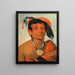 Sha-W-No Le Sud, un guerrier riconosciuto - George Catlin — quadro incorniciato alla parete