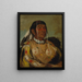 Shacpay, il Sesto Capo degli Ojibwés delle Pianure (Conflitto di caso) - George Catlin — quadro incorniciato alla parete
