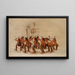 Danza con racchette sulla prima neve - George Catlin — quadro incorniciato alla parete