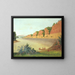 Lato sud dell'isola Buffalo che mostra baie di bufali in primo piano - George Catlin — quadro incorniciato alla parete