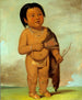 Tcha-As-Ka-Ding Piccolo-figlio di Buffalo Bulls Back Fat - George Catlin — vista dell’opera