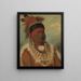 Il Capo della Nuvola Bianca degli Iowa - George Catlin — quadro incorniciato alla parete