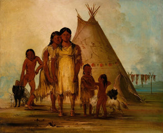 Due ragazze comanche - George Catlin — vista dell’opera