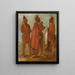 WaMshEeSheek Celui qui enlève WaChshUk War MinkChsk Tre giovani uomini distinti - George Catlin — quadro incorniciato alla parete