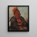 WahRoNeSah, il capo circondato dalla tribù - George Catlin — quadro incorniciato alla parete