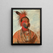 Washkamonya Fast Dancer dans Guerrier - George Catlin — quadro incorniciato alla parete