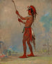 WeChshTaDoTa Red Man, un giocatore di pallone distinto - George Catlin — vista dell’opera