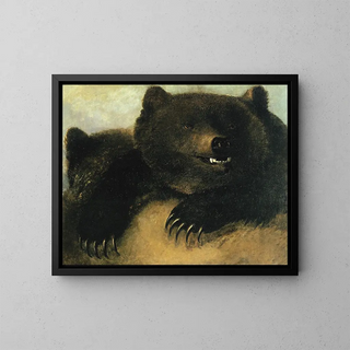 Armi e fisiognomia dell'orso grizzly - George Catlin — quadro incorniciato alla parete