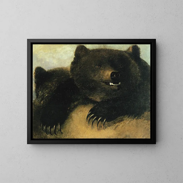 Armi e fisiognomia dell'orso grizzly - George Catlin — quadro incorniciato alla parete