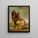 WhCheeTe, moglie del pastore e bambino - George Catlin — quadro incorniciato alla parete