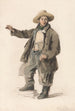 Porteur de poisson avec un chapeau de paille - George Chambers — vista dell’opera