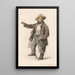 Porteur de poisson avec un chapeau de paille - George Chambers — quadro incorniciato alla parete