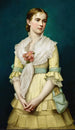 Portrait d'une jeune fille - George Chickering Munzig — vista dell’opera